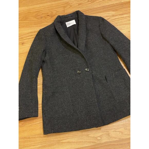 Leon & Harper Women’s Gray Button Closure Coat Blazer Large - Picture 2 of 10